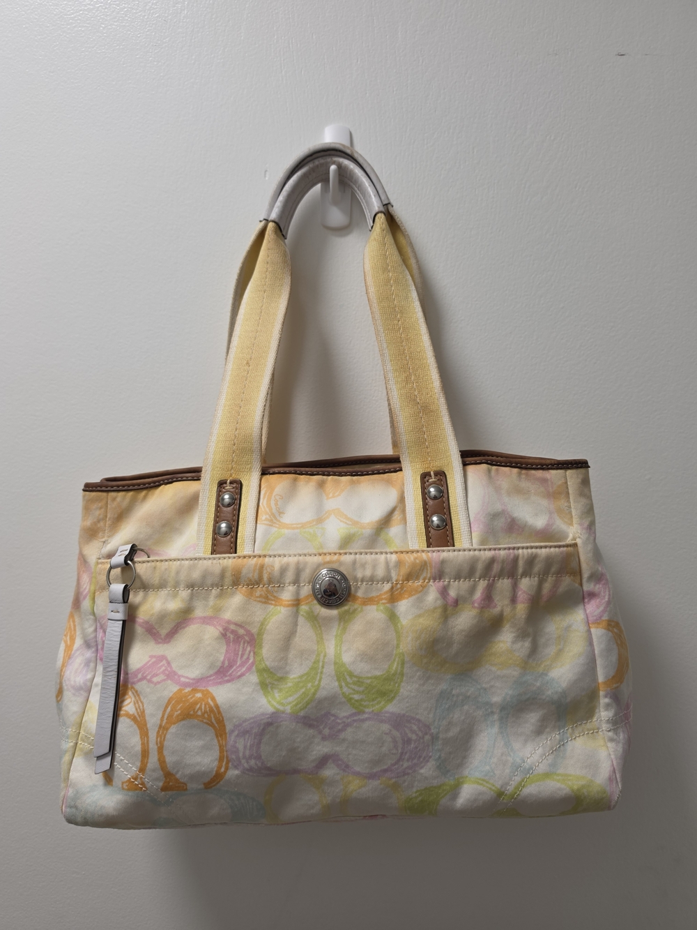 Coach Pastel Multicolor Tote Bag